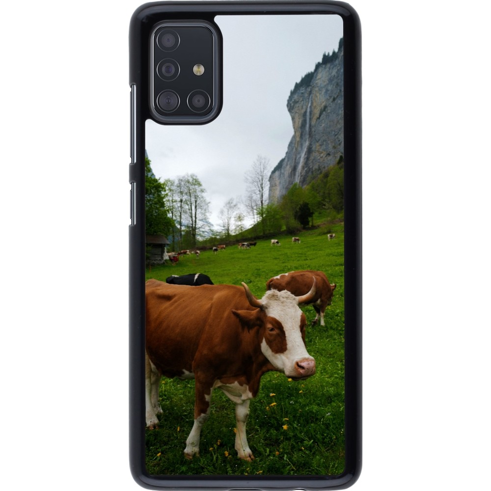 Coque Samsung Galaxy A51 - Fête Nationale Suisse Vaches