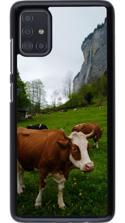 Coque Samsung Galaxy A51 - Fête Nationale Suisse Vaches