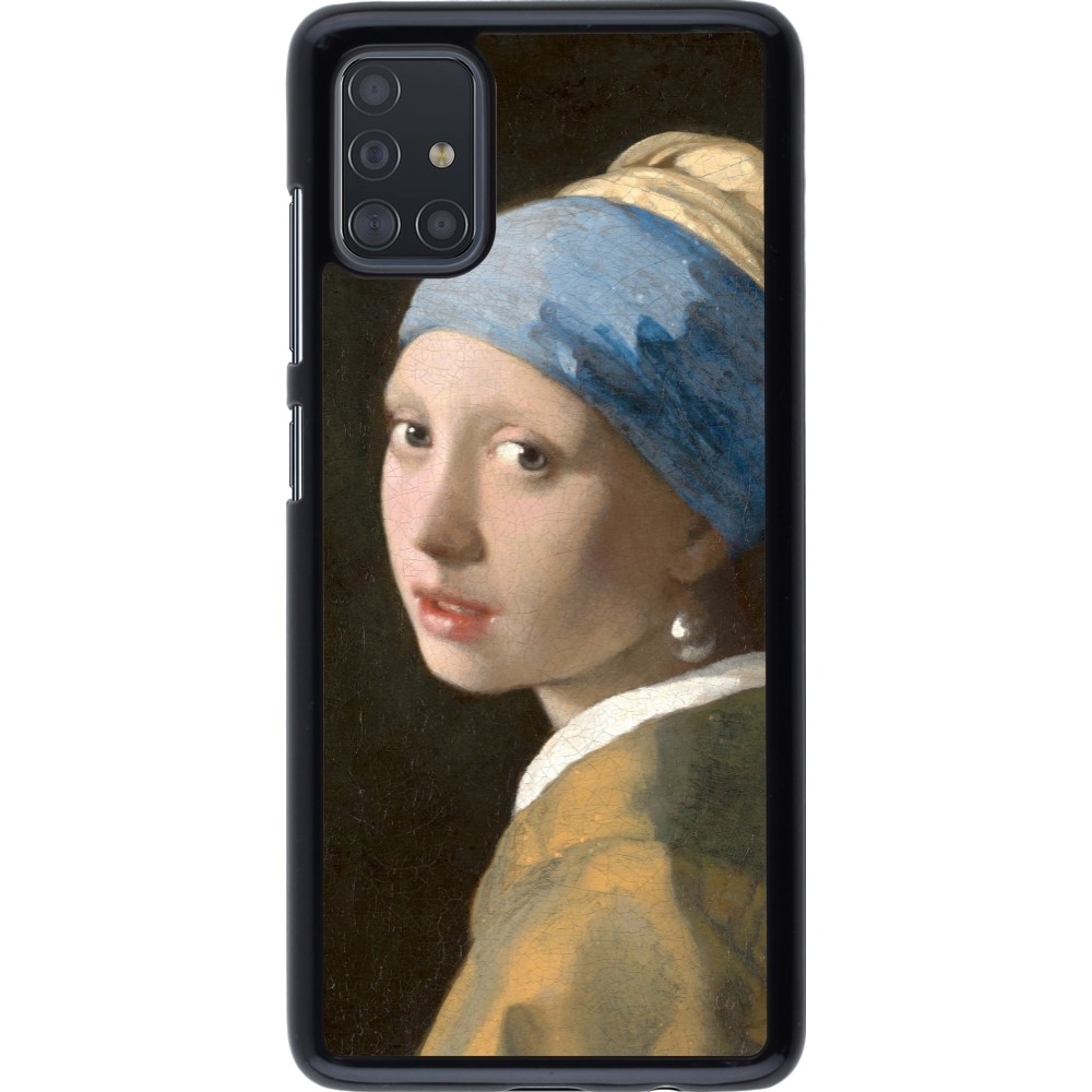 Coque Samsung Galaxy A51 - Tableau art - La Jeune fille à la perle - Johannes Vermeer