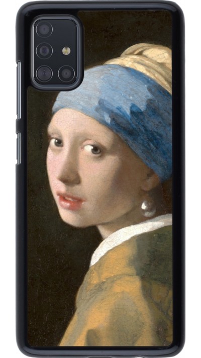 Coque Samsung Galaxy A51 - Tableau art - La Jeune fille à la perle - Johannes Vermeer