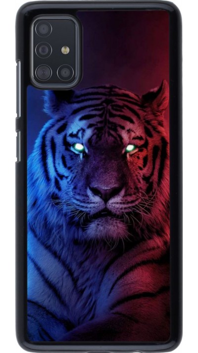 Coque Samsung Galaxy A51 - Tiger Blue Red