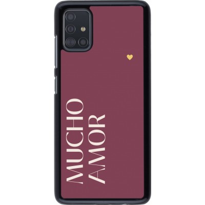 Samsung Galaxy A51 Case Hülle - Valentine 2024 mucho amor rosado