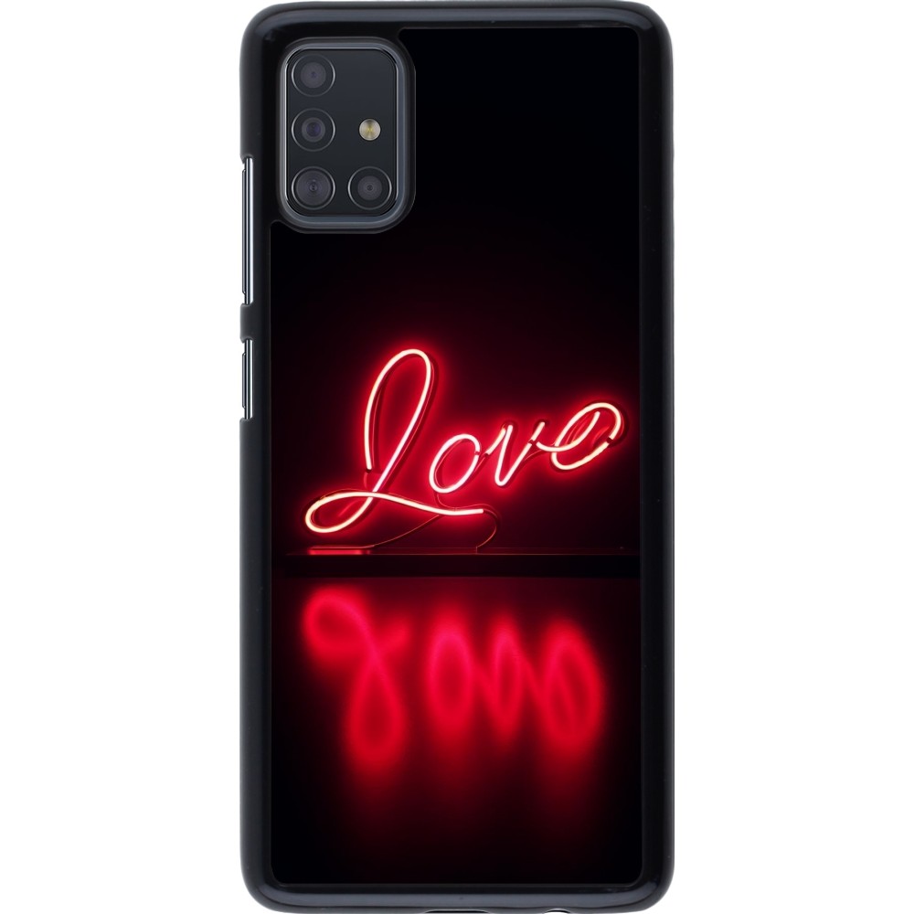 Samsung Galaxy A51 Case Hülle - Valentine 2025 Neon Liebe