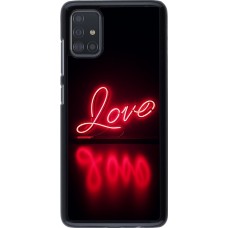 Samsung Galaxy A51 Case Hülle - Valentine 2025 Neon Liebe