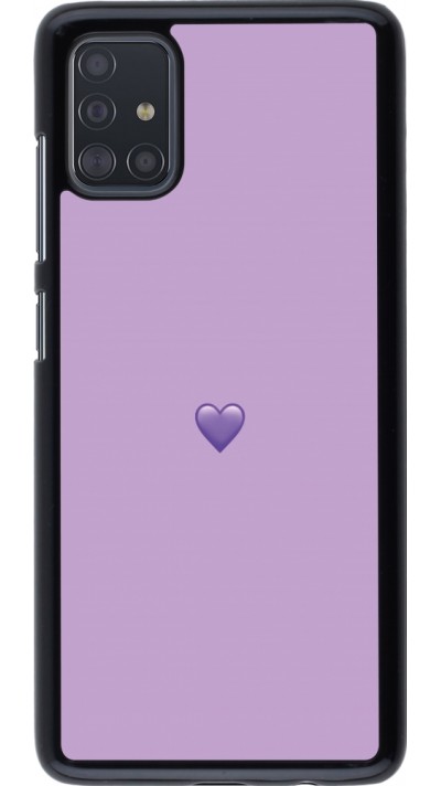 Coque Samsung Galaxy A51 - Valentine 2023 purpule single heart