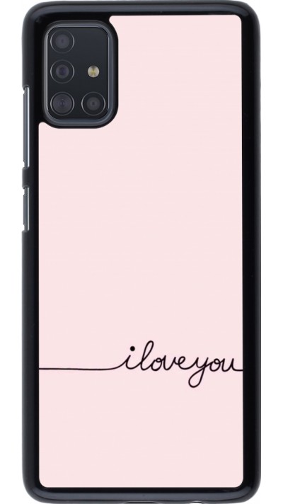 Coque Samsung Galaxy A51 - Valentine 2023 i love you writing