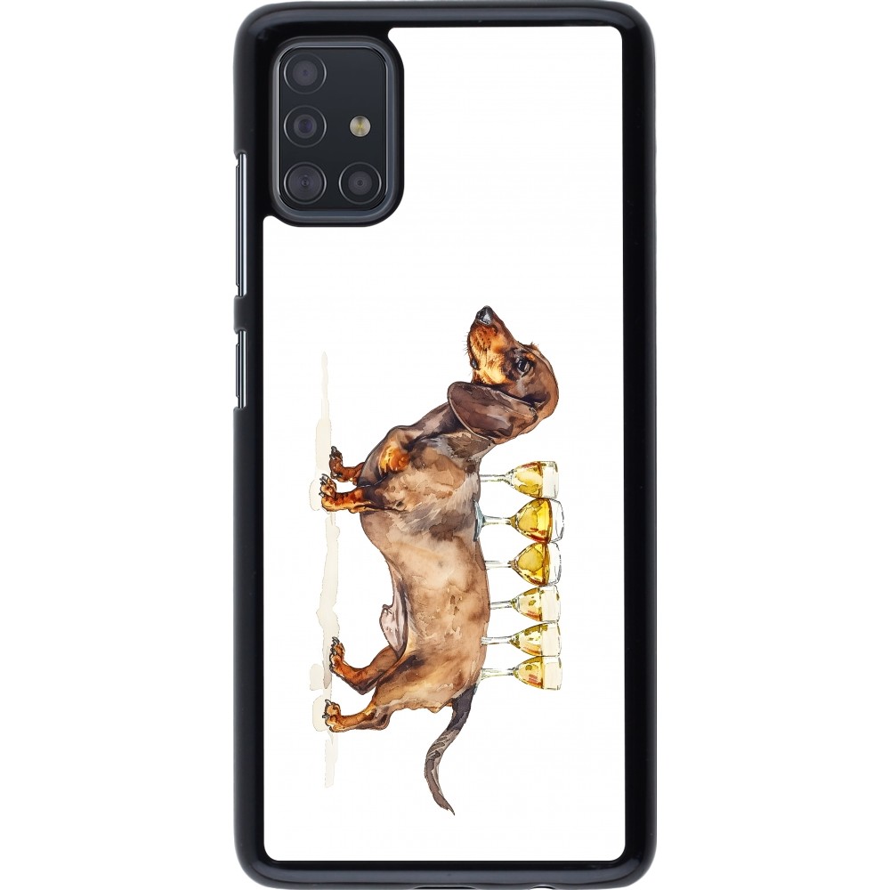 Samsung Galaxy A51 Case Hülle - Wine Teckel