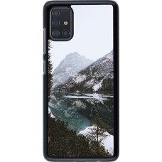 Samsung Galaxy A51 Case Hülle - Winter 22 snowy mountain and lake