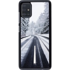 Samsung Galaxy A51 Case Hülle - Winter 22 Snowy Road