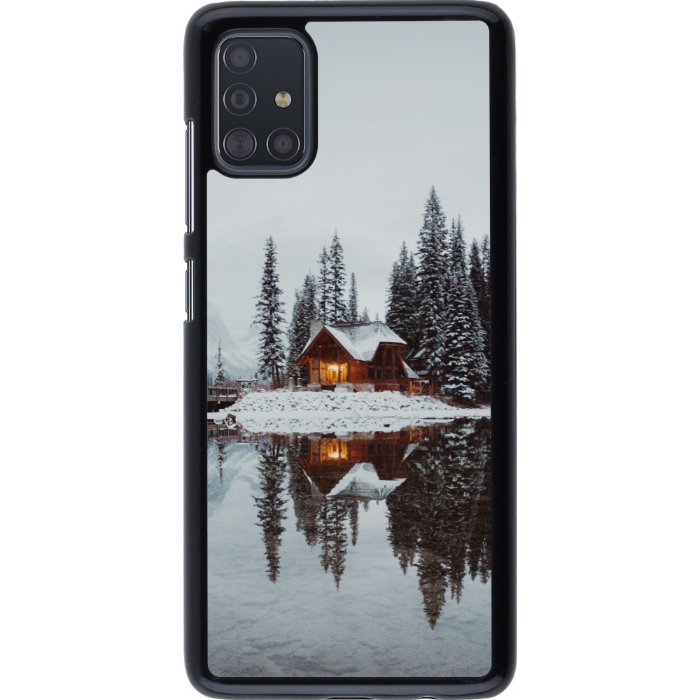 Coque Samsung Galaxy A51 - Winter 25 Winter house forest afternoon