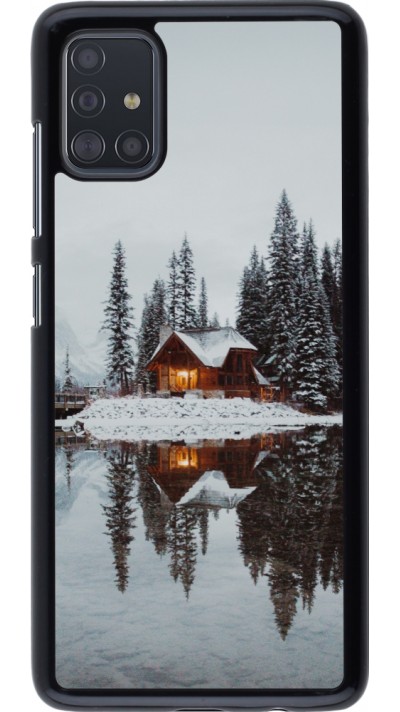 Coque Samsung Galaxy A51 - Winter 25 Winter house forest afternoon