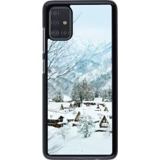 Coque Samsung Galaxy A51 - Winter 25 Winter snowy landscape