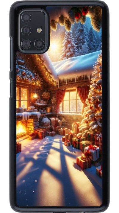 Samsung Galaxy A51 Case Hülle - Weihnachten Chalet Feerie