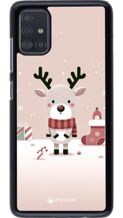 Coque Samsung Galaxy A51 - Noël 2023 Choupinette Renne