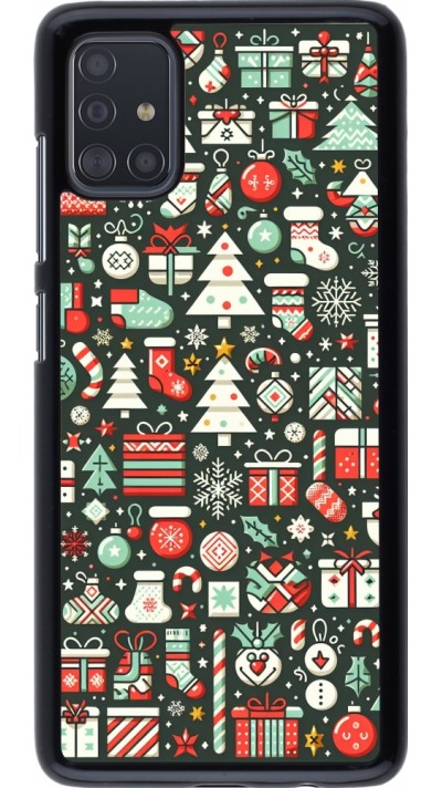 Coque Samsung Galaxy A51 - Noël 2023 Flat Pattern