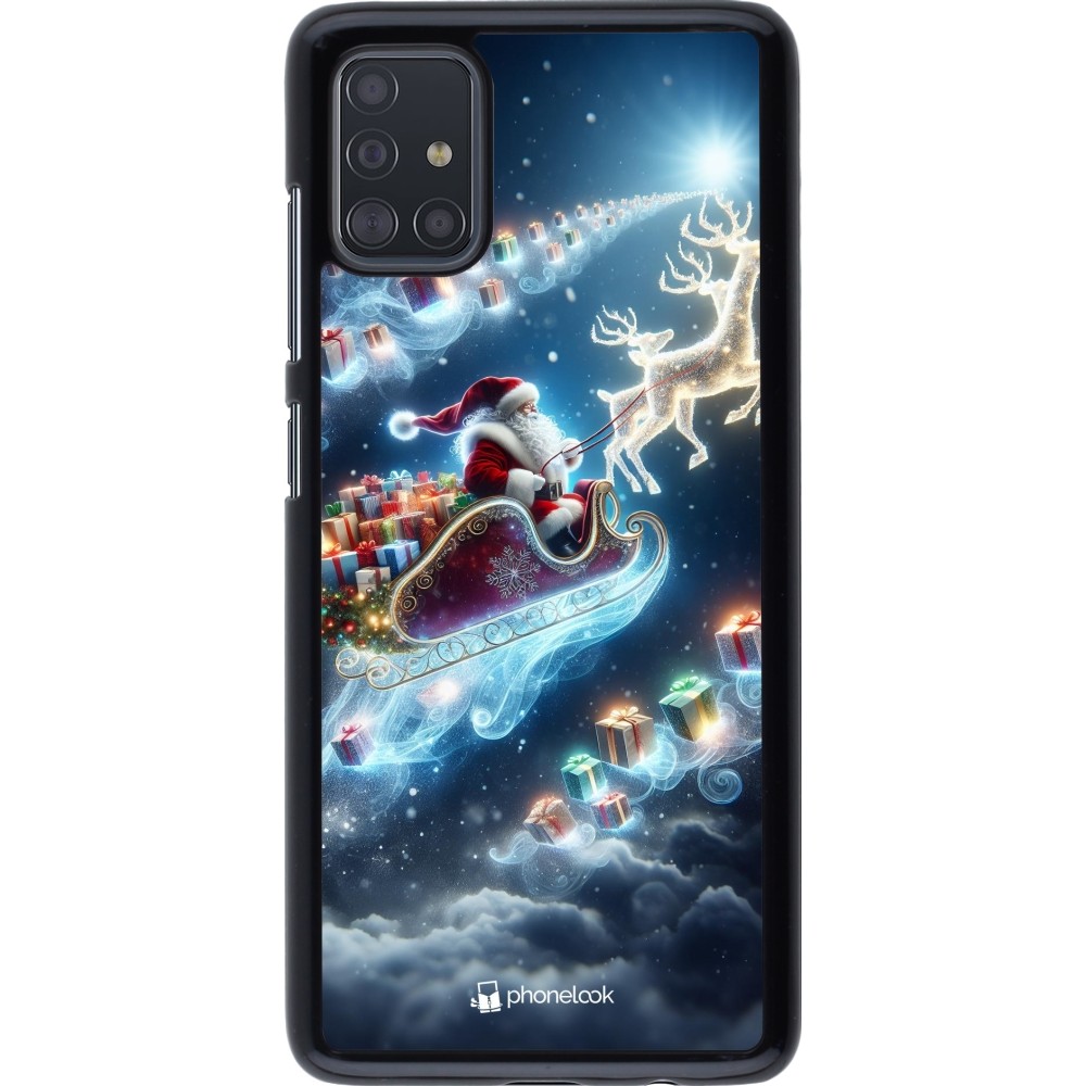 Samsung Galaxy A51 Case Hülle - Weihnachten 2023 Verzauberter Weihnachtsmann