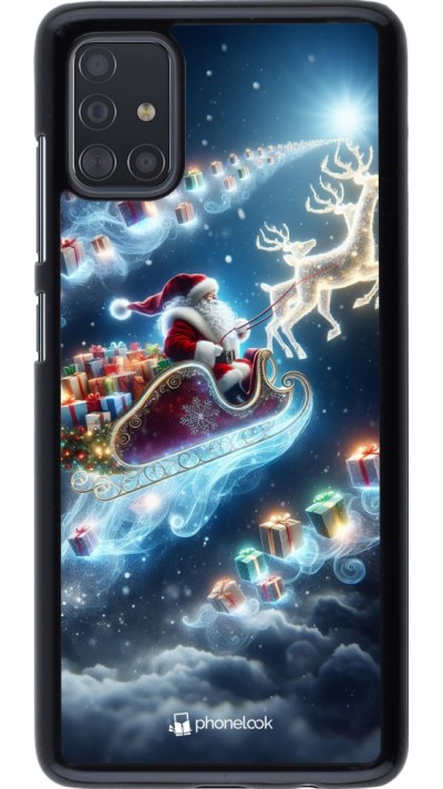 Coque Samsung Galaxy A51 - Noël 2023 Père Noël enchanté