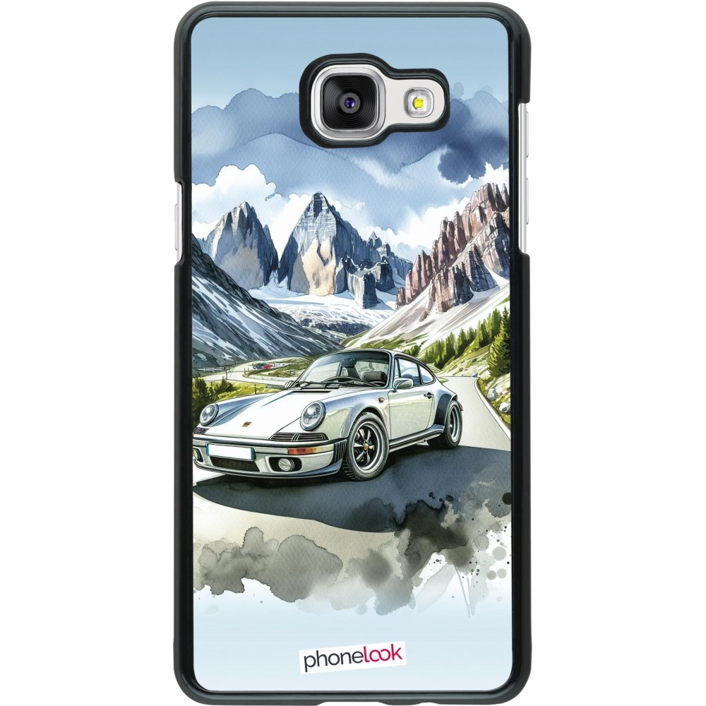 Samsung Galaxy A5 (2016) Case Hülle - Porsche 911 Berg Aquarell