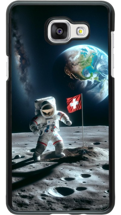 Samsung Galaxy A5 (2016) Case Hülle - Astro Schweiz auf dem Mond