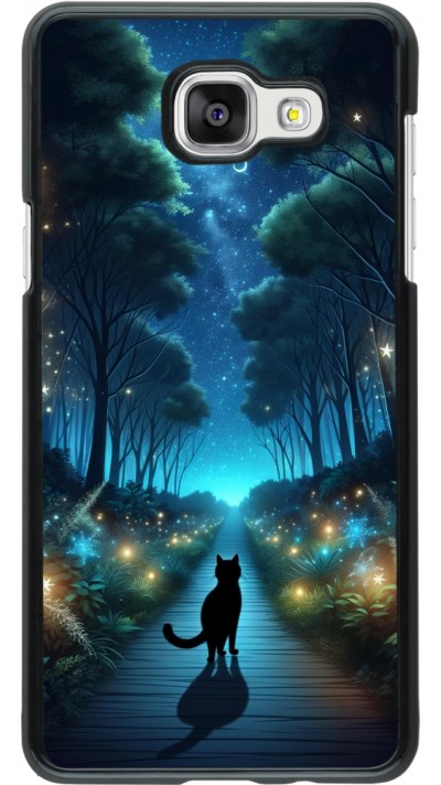 Coque Samsung Galaxy A5 (2016) - Chat noir promenade