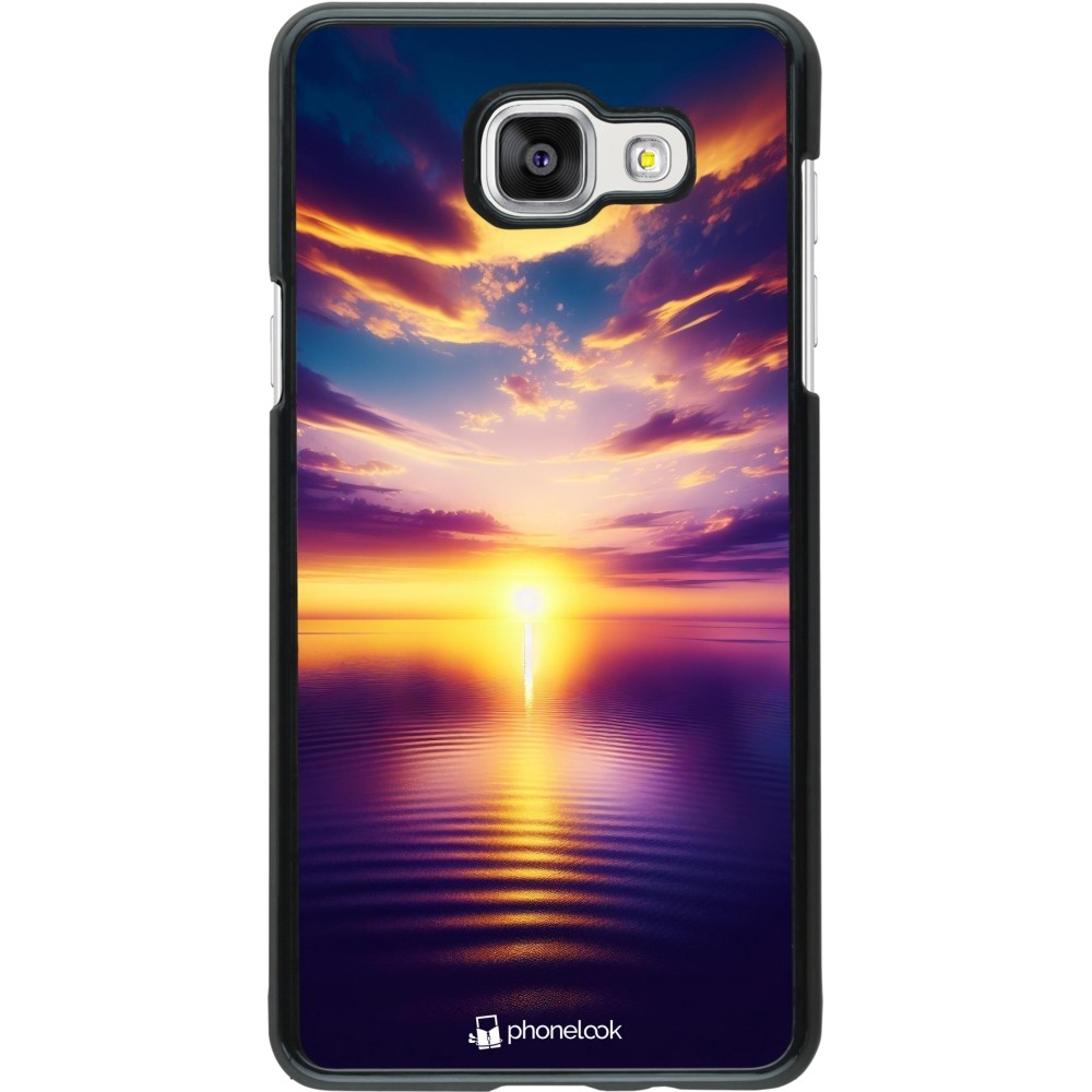 Samsung Galaxy A5 (2016) Case Hülle - Sonnenuntergang gelb violett