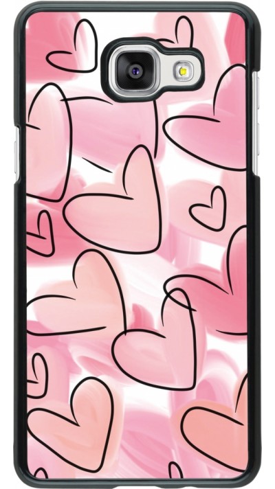 Samsung Galaxy A5 (2016) Case Hülle - Easter 2023 pink hearts