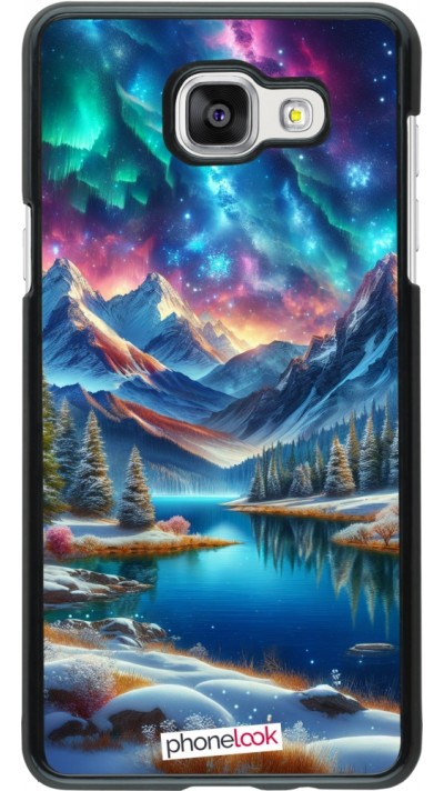 Samsung Galaxy A5 (2016) Case Hülle - Fantasiebergsee Himmel Sterne