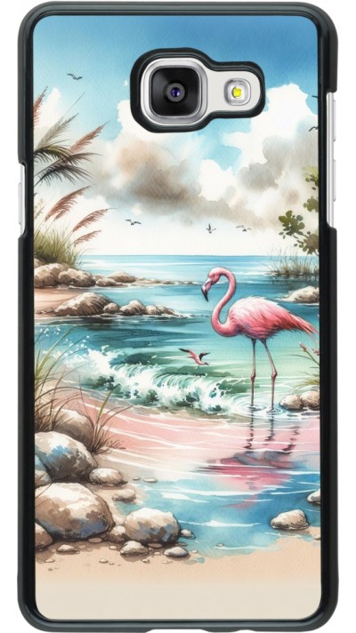 Samsung Galaxy A5 (2016) Case Hülle - Flamingo Aquarell