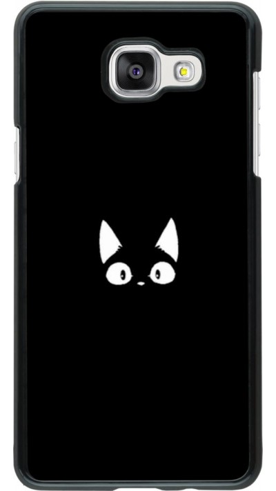 Hülle Samsung Galaxy A5 (2016) - Funny cat on black