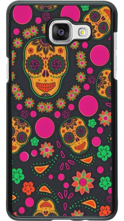 Samsung Galaxy A5 (2016) Case Hülle - Halloween 22 colorful mexican skulls