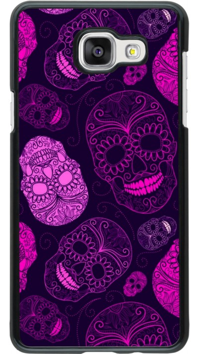 Samsung Galaxy A5 (2016) Case Hülle - Halloween 2023 pink skulls