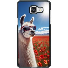 Samsung Galaxy A5 (2016) Case Hülle - Lama Chic in Mohnblume