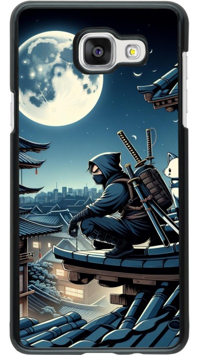 Samsung Galaxy A5 (2016) Case Hülle - Ninja unter dem Mond