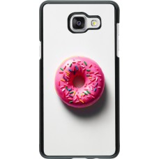 Samsung Galaxy A5 (2016) Case Hülle - Weisser Hintergrund, pinker Donut