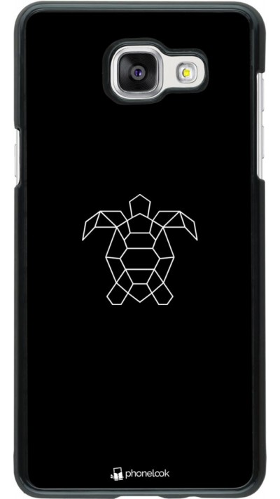 Hülle Samsung Galaxy A5 (2016) - Turtles lines on black