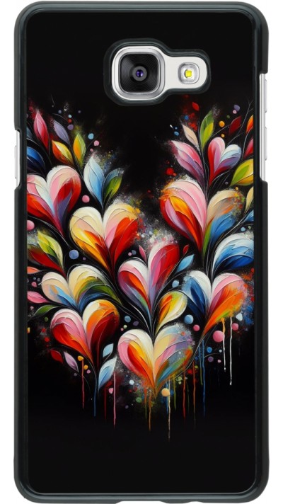 Coque Samsung Galaxy A5 (2016) - Valentine 2024 Coeur Noir Abstrait