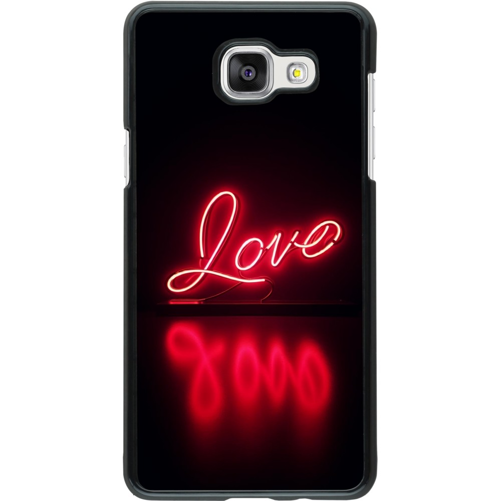 Samsung Galaxy A5 (2016) Case Hülle - Valentine 2025 Neon Liebe