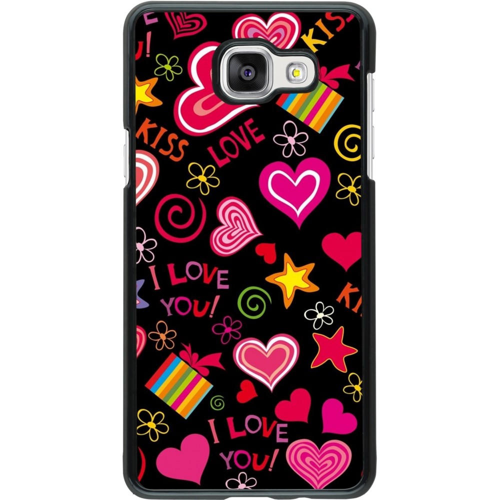 Samsung Galaxy A5 (2016) Case Hülle - Valentine 2023 love symbols