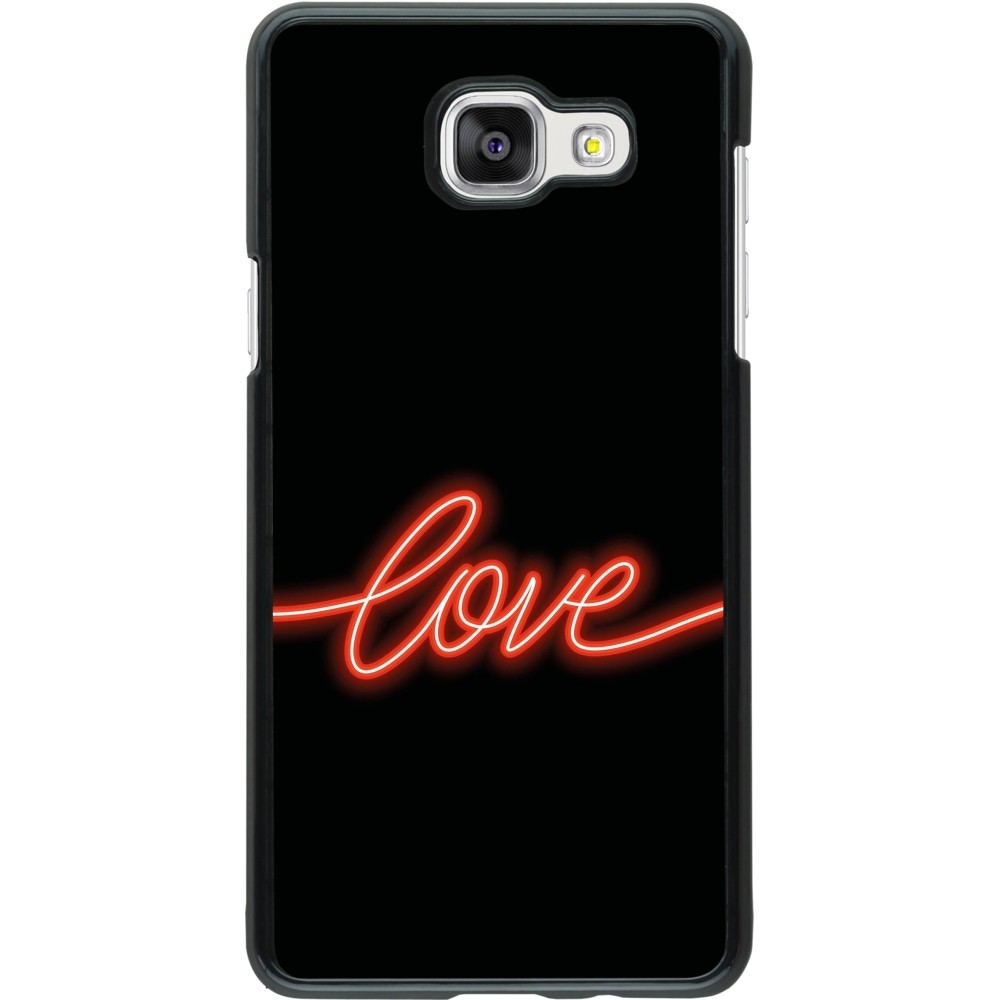 Samsung Galaxy A5 (2016) Case Hülle - Valentine 2023 neon love