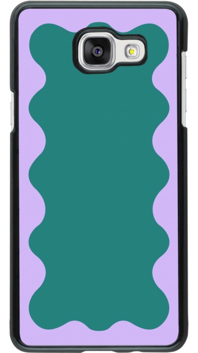 Coque Samsung Galaxy A5 (2016) - Wavy Rectangle Green Purple