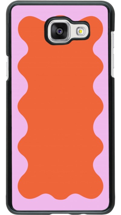 Coque Samsung Galaxy A5 (2016) - Wavy Rectangle Orange Pink