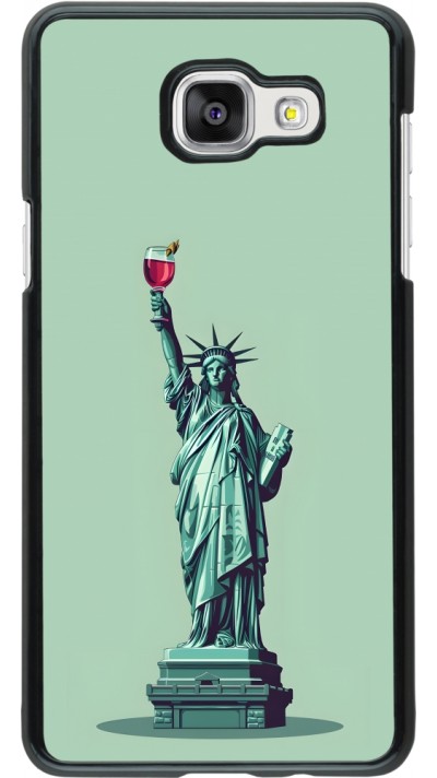 Samsung Galaxy A5 (2016) Case Hülle - Freiheitsstatue mit einem Glas Wein