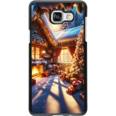 Samsung Galaxy A5 (2016) Case Hülle - Weihnachten Chalet Feerie