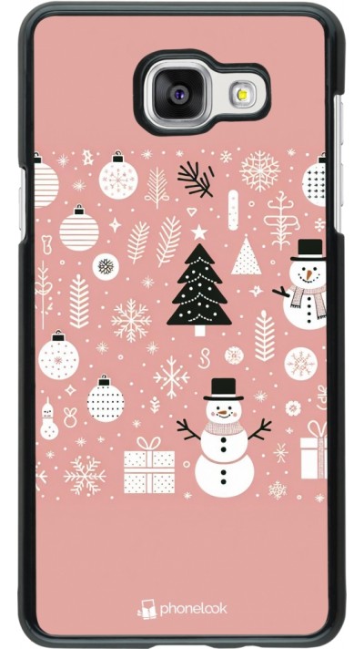 Samsung Galaxy A5 (2016) Case Hülle - Weihnachten 2024 Rose Schneemann Weihnachten