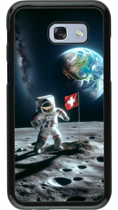 Samsung Galaxy A5 (2017) Case Hülle - Astro Schweiz auf dem Mond