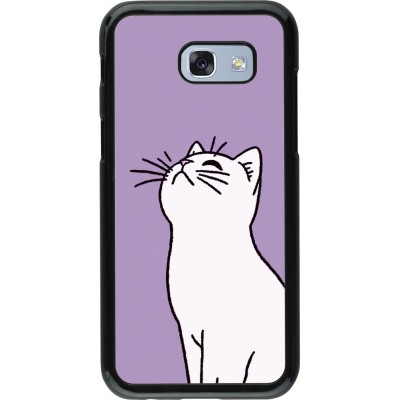 Coque Samsung Galaxy A5 (2017) - Chat sur fond violet