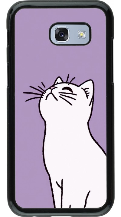 Samsung Galaxy A5 (2017) Case Hülle - Chat auf lila Hintergrund