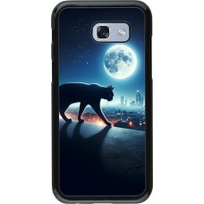 Samsung Galaxy A5 (2017) Case Hülle - Schwarze Katze unter dem Vollmond