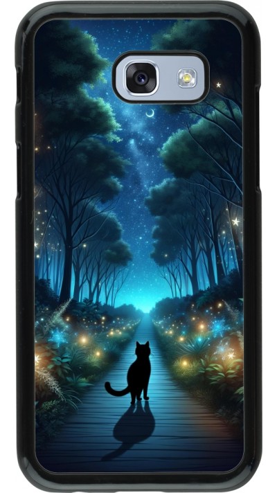 Coque Samsung Galaxy A5 (2017) - Chat noir promenade