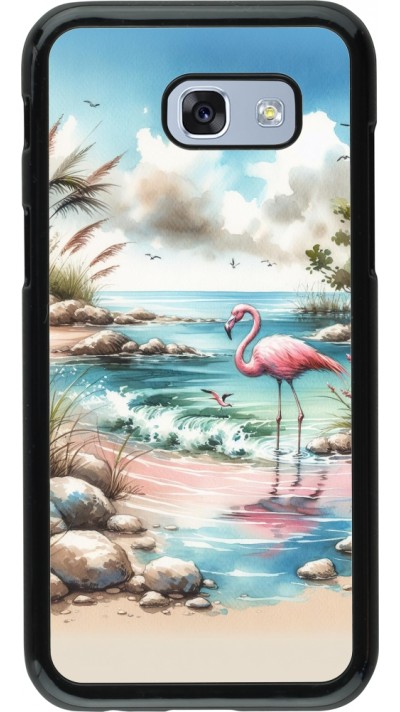 Coque Samsung Galaxy A5 (2017) - Flamant rose aquarelle